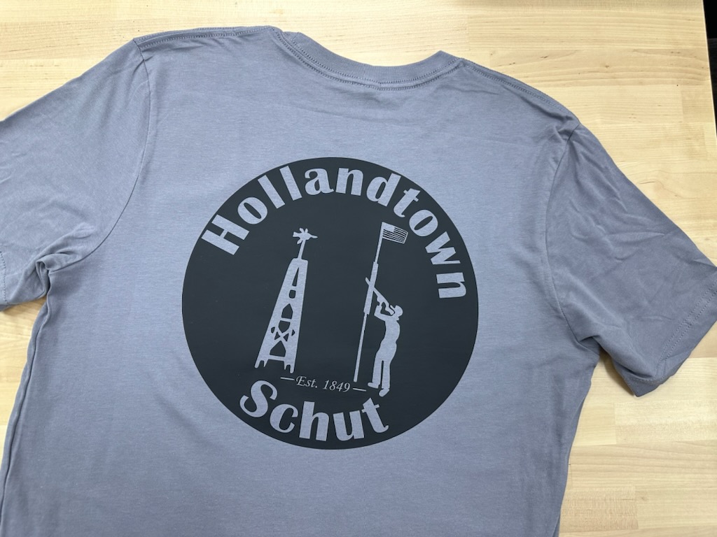 Gray Shirt with Black Lettering Back