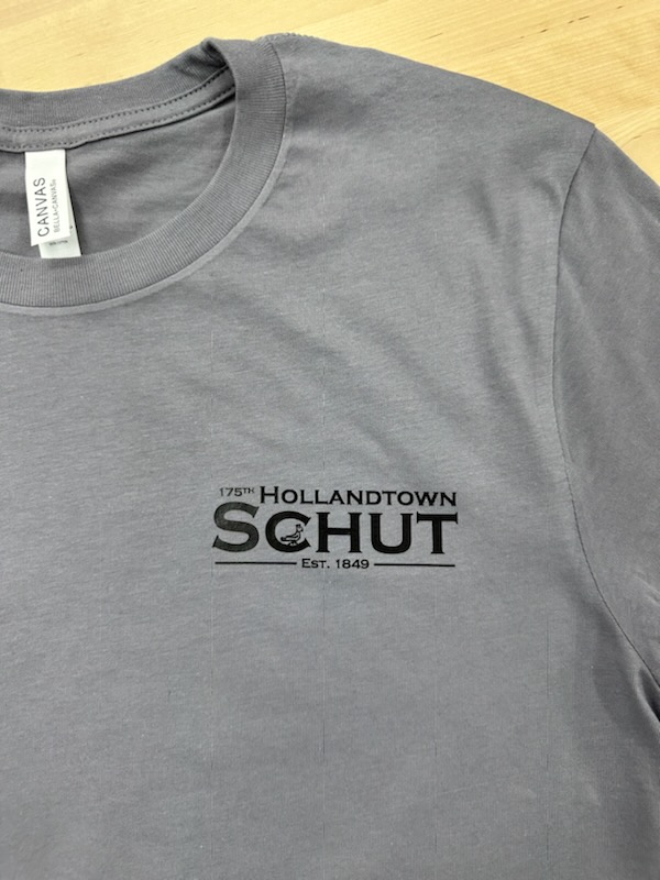 Gray Shirt with Black Lettering Front